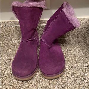 Purple winter boots